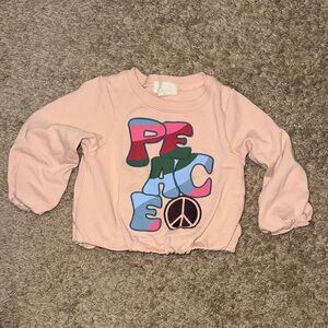 Peek Pink Sweatshirt with Appliqué